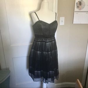 🖤 BCBG Maxazria Black and Silver Cocktail Dress